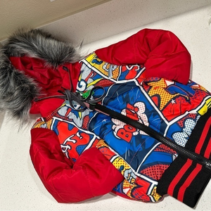 Hardsoda Red Psycho Puffer‎ Jacket